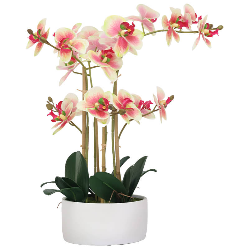 ELEGANT ARTIFICIAL TOUCH ORCHID IN POT 58CM