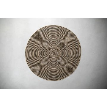 Merando Round Rug – Spiral Pattern Design