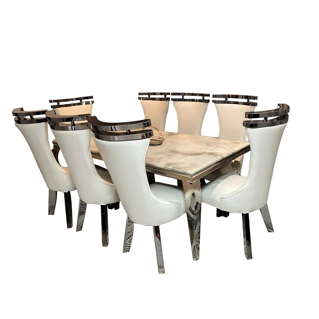 8 Seater Stainless Steel Dining Room Suite