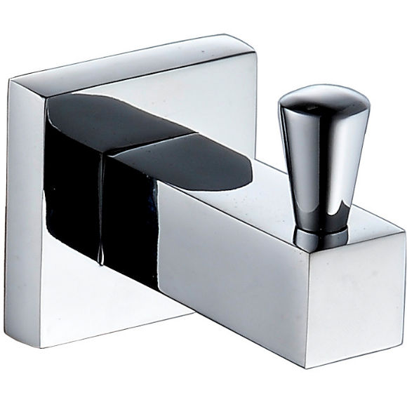 Square Robe Hook in Chrome