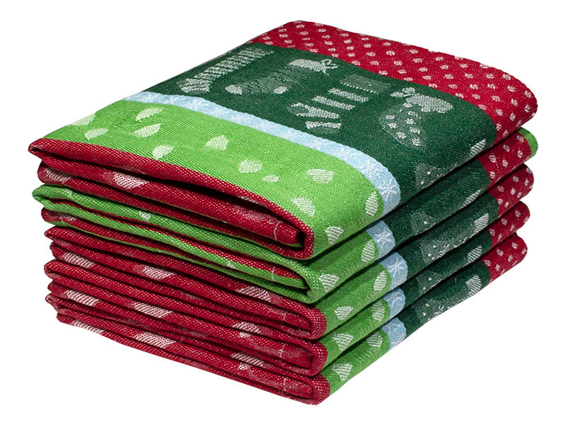 Bunty's Kitchen Towel - Design 2555 - 040x066cms - (05 Pc Pack) - Christmas Socks