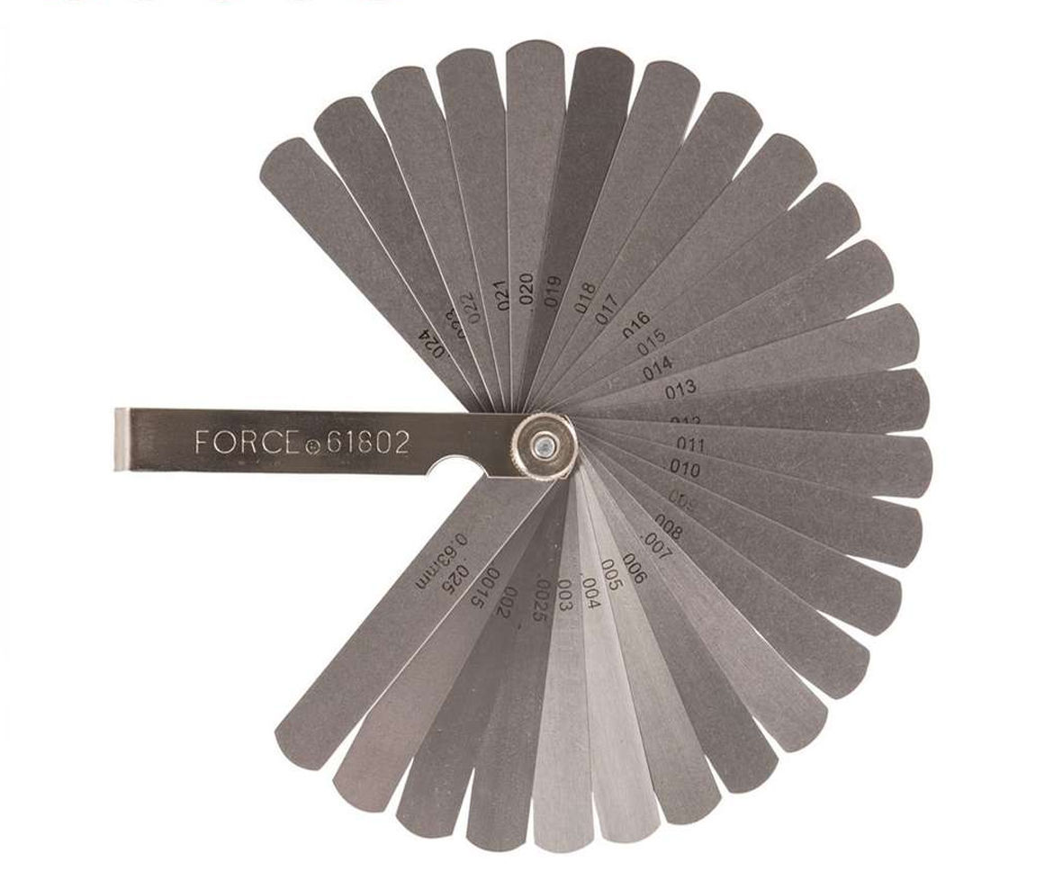 Force - 26 Blade Feeler Gauge 95mm 0.04mm - 0.63mm - 2 Pack