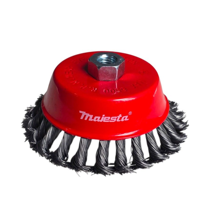 MAJESTA - Twisted Steel Wire Cup Brush 125mm M14