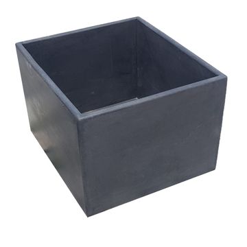 Large black square concrete basin (45 x 40x 31cm high)