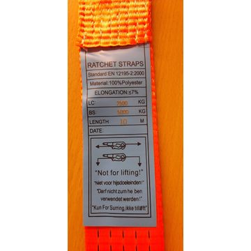 Ratchet Tie Down Strap Heavy Duty 10M x 50mm