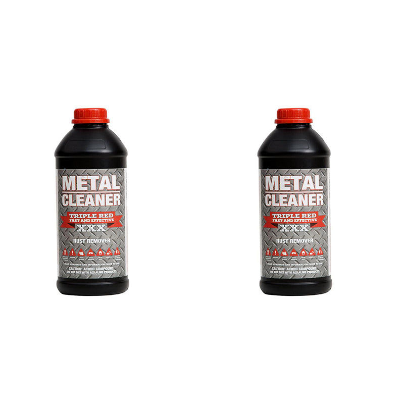 TRIPLE RED Metal cleaner 1 Litre ( 2 Pack )