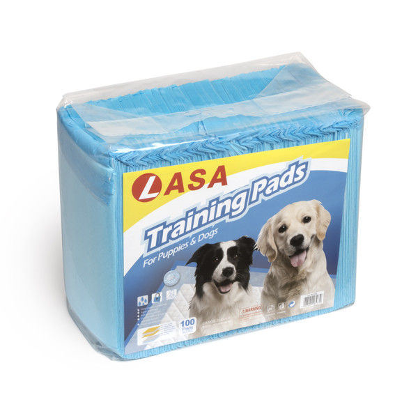 LASA Dog Potty Training Pee Pads 100-Pack 60x60cm Absorbent White Disposable