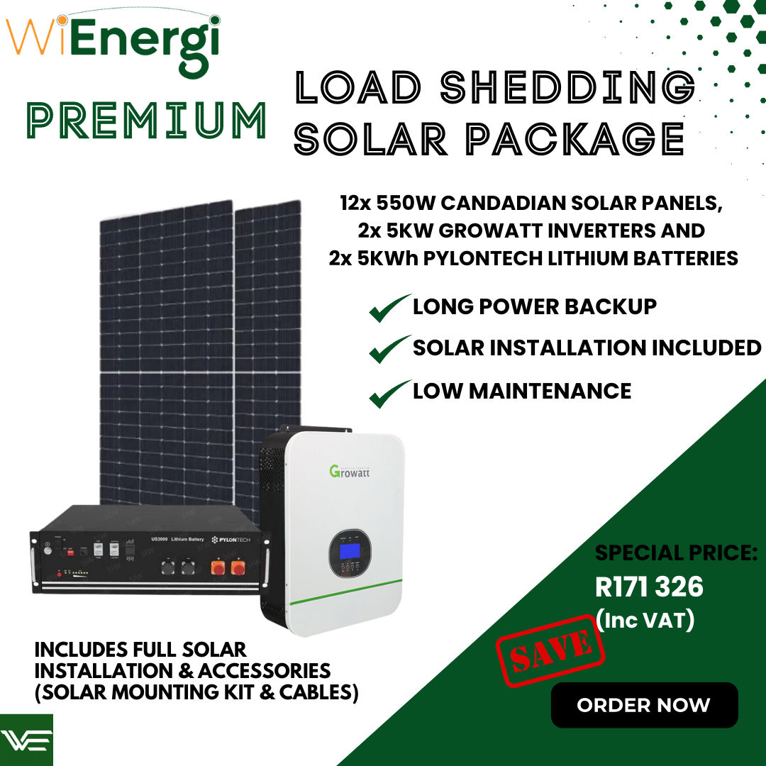 WiEnergi Premium Load Shedding Solar Package