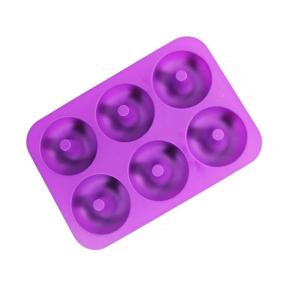 Killer Deals 6 Doughnut Non-Stick Dishwasher Safe Silicone Baking Mould
