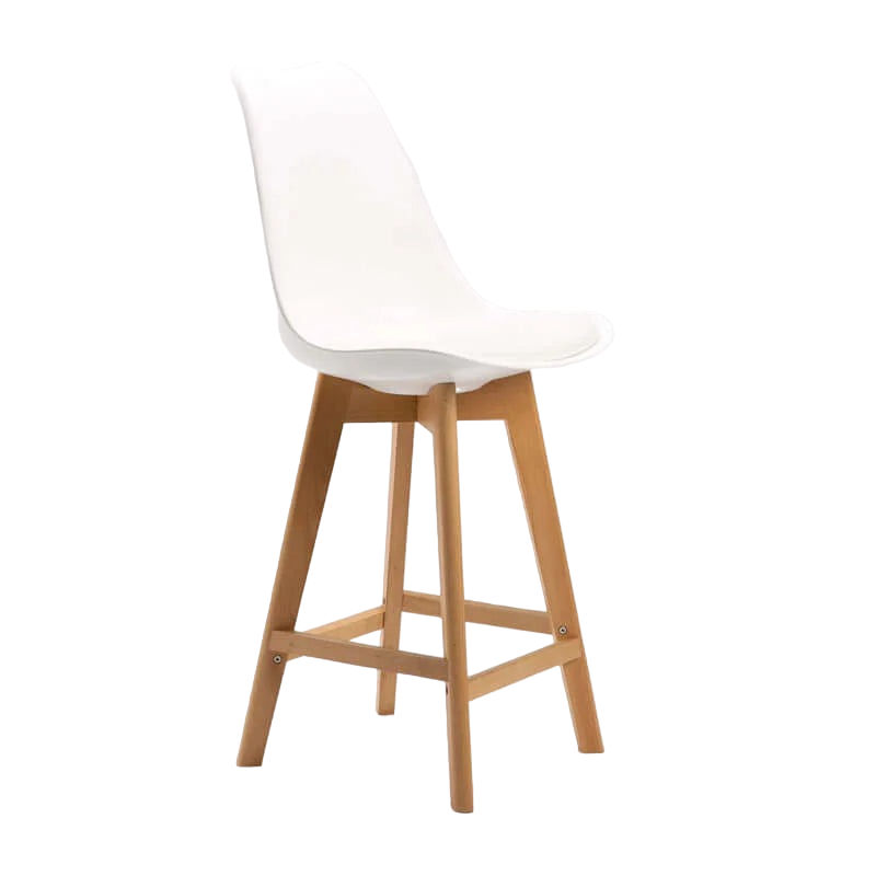 Vividitto - Lica Wooden Kitchen Stool - White