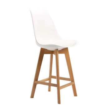 Vividitto - Lica Wooden Kitchen Stool - White