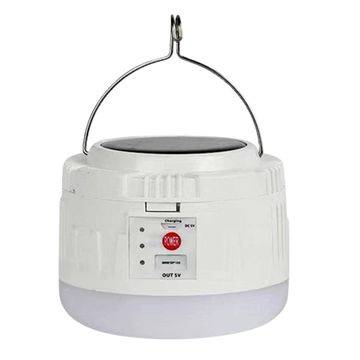 XC Solar Powered LED Portable Camping Light - White