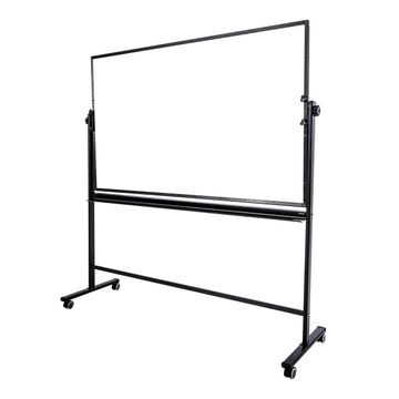 Deli Mobile Whiteboard 900x1500mm, Double side, Hight adjustable- 2 Whiteboard Markers, 4 Magnets & Eraser