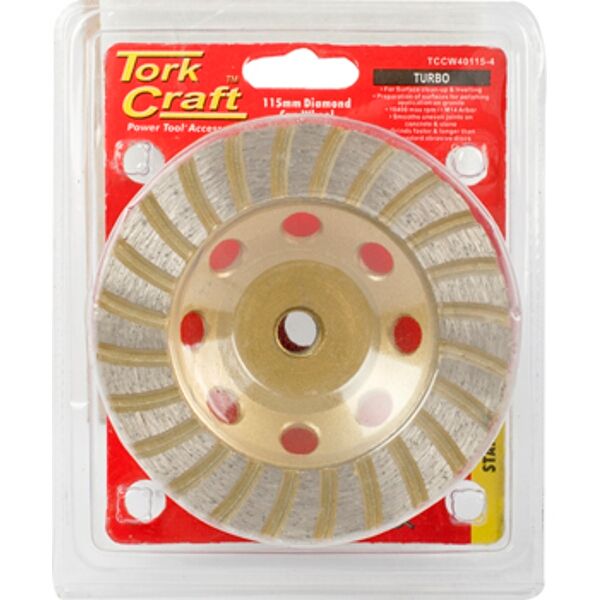 Dia. Cup Wheel 115Mm X M14 Turbo Laser Welded