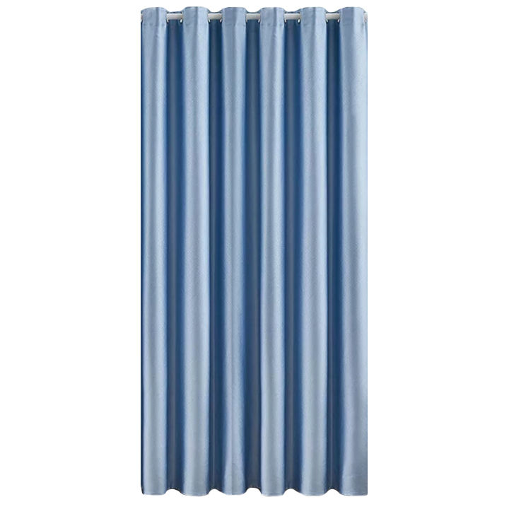 Matoc Readymade Curtain -100% Blackout -Shimmer LtBlue -Eyelet -285cm W x 253cm H