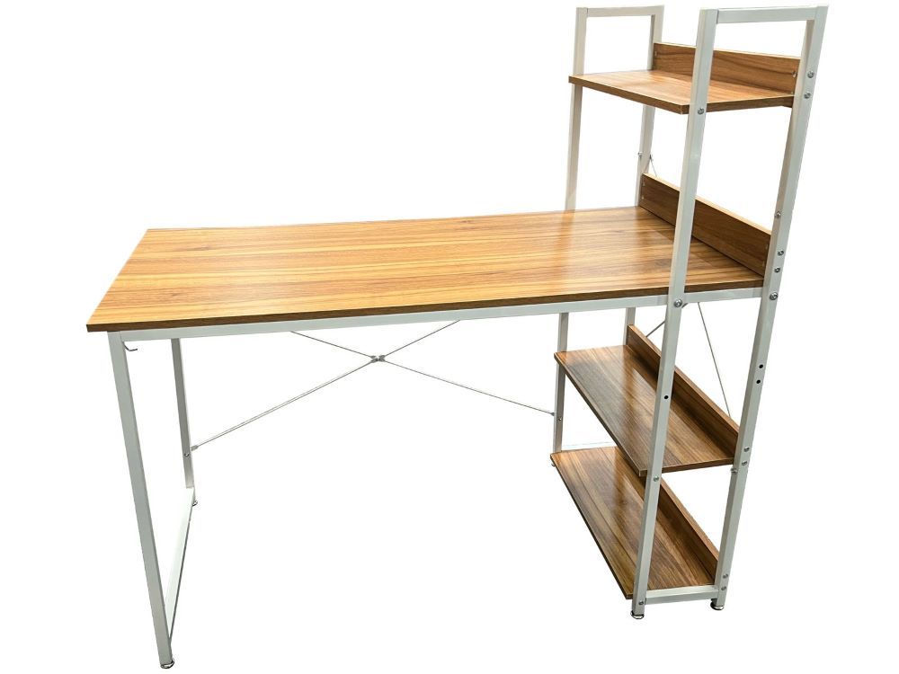 Focus - 4 Tier Studio Office Desk - Walnut