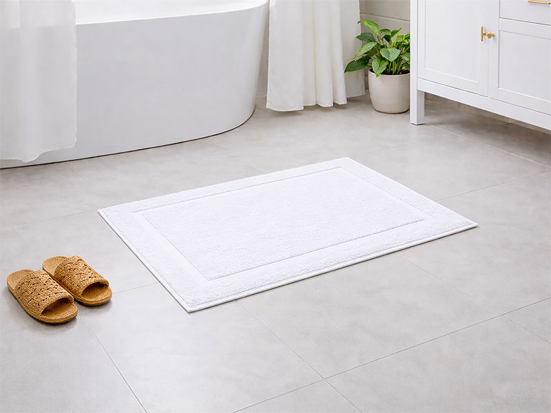 Hotel Collection 900GSM 50x80cms Bath Mats - 01 Pc Pack - Optical White