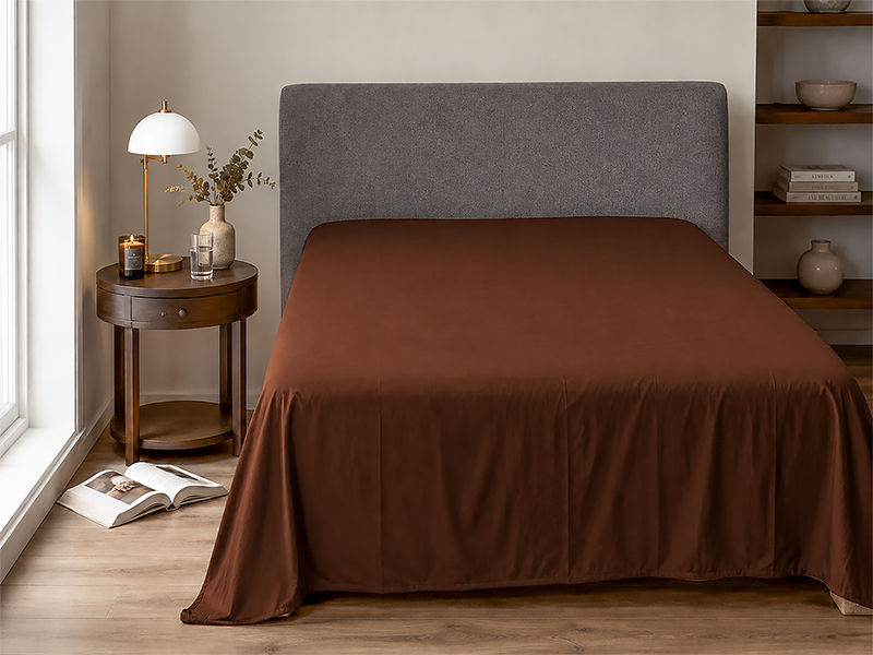 Everyday Collection Flat Sheet - 90GSM - Tiramisu - King XL (1pc)