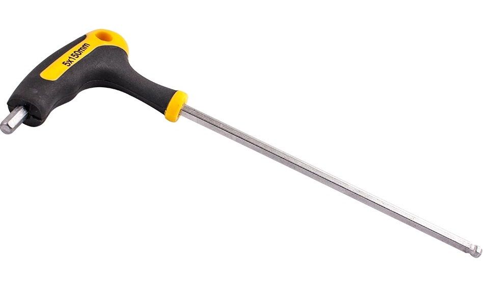 Tork Craft - Ball Point T Handle Hex Allen Key 5.0mm x 150mm - 2 Pack