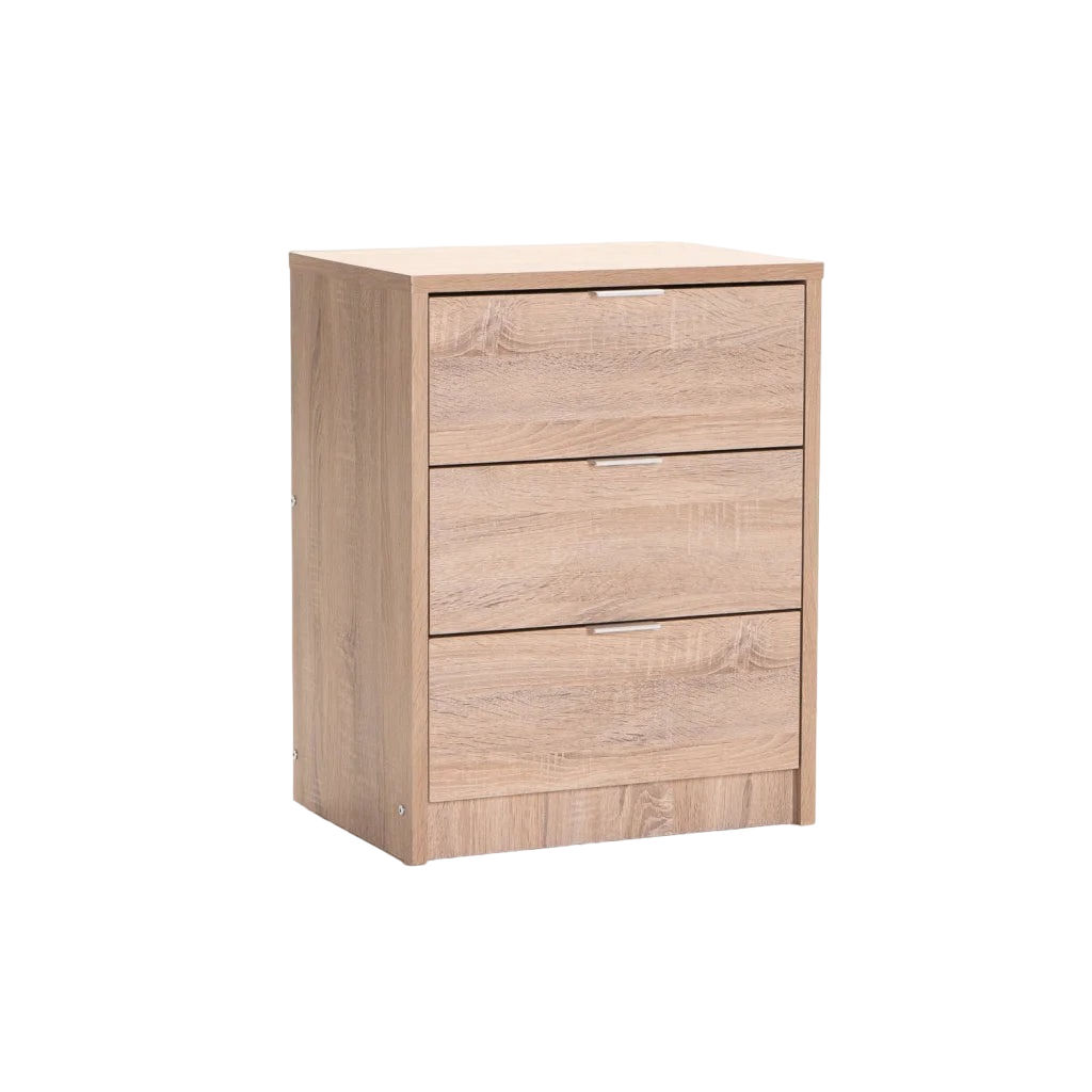 Vividitto - Ruzeiza 3 Drawer Pedestal - Oak