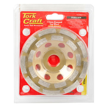Tork Craft - Dia. Cup Wheel 115 x 22.23mm Dbl Row Laser Welded