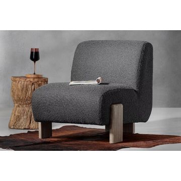 TAKARA LEATHER CHAIR MODERN MINIMALIST STORM GREY