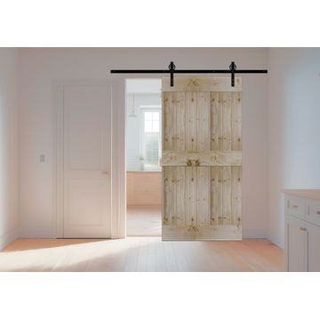 Mid Plank Barn Door with Hardware Kit