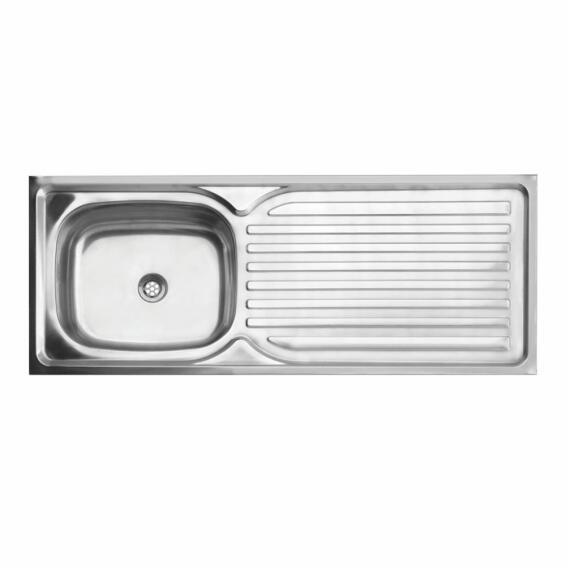 Cam Africa Kitchen Sink Single Kitchen Sink With Drainer Stainless Steel L120Cm X W48Cm