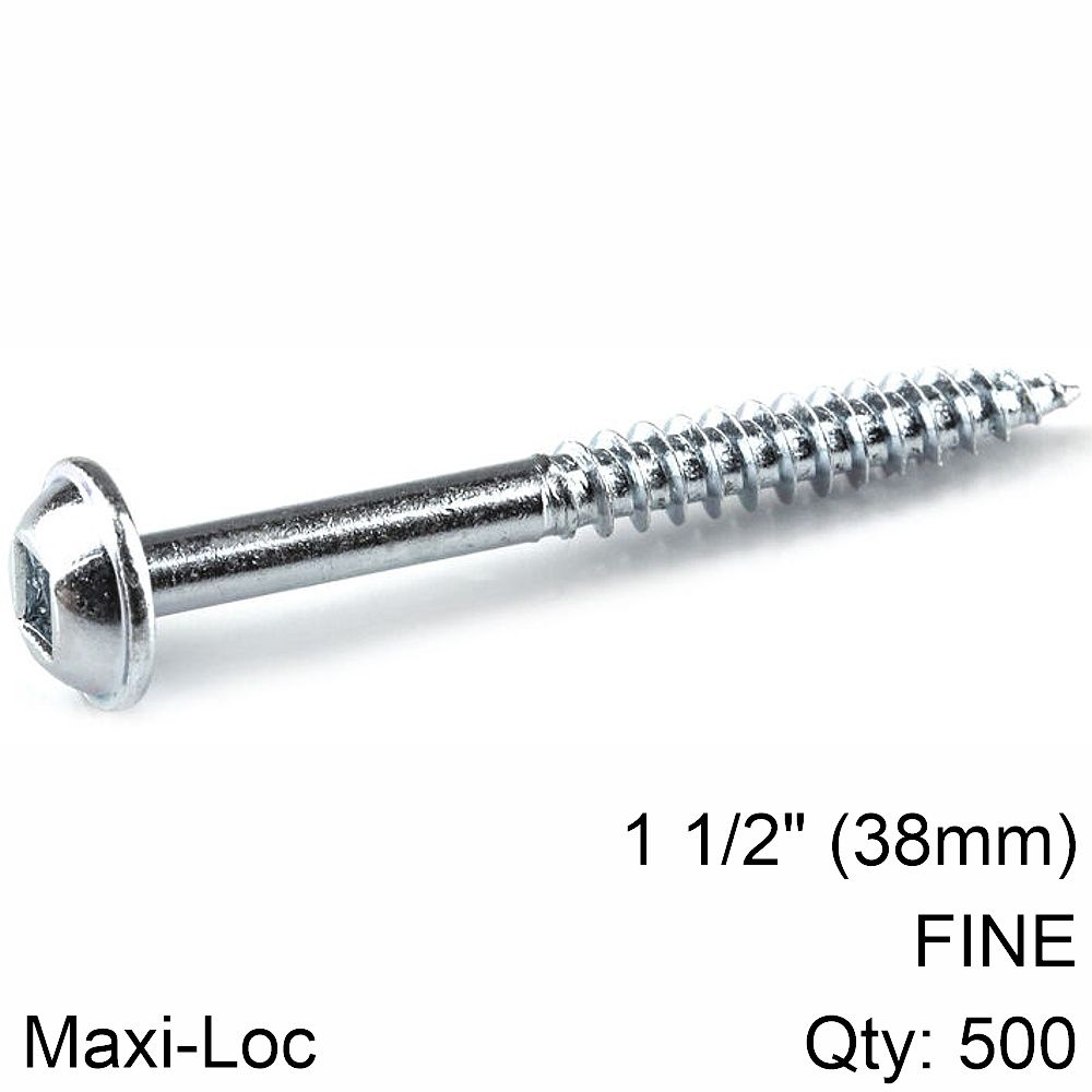 Kreg - Zinc Pocket Hole Screws 38mm 1.50