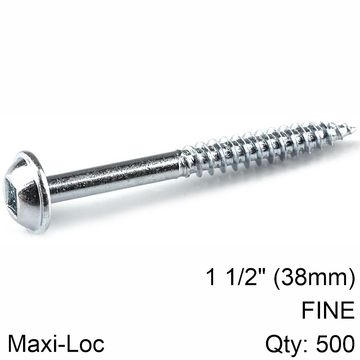 Kreg - Zinc Pocket Hole Screws 38mm 1.50" #7 Fine Thread