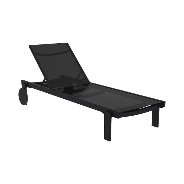 Siesta exclusive Casablanca Sunlounger - Black-Black