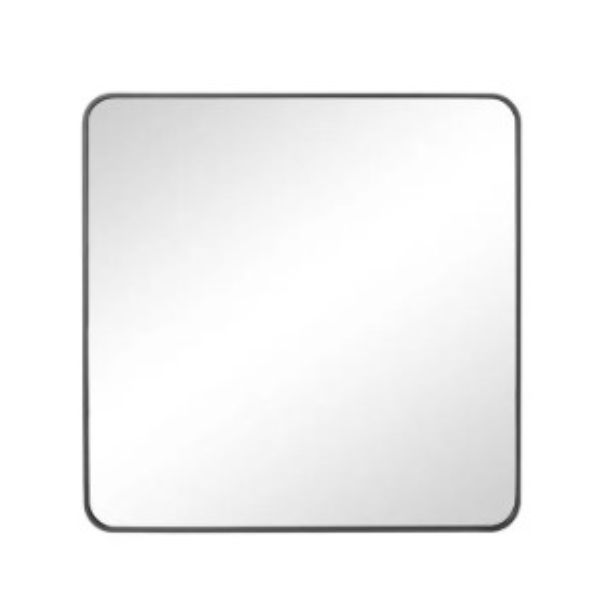 Black square mirror