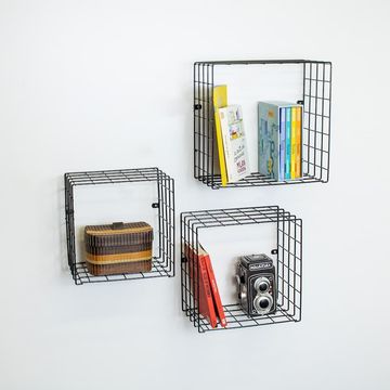Set of 3 Steel Cubes Black