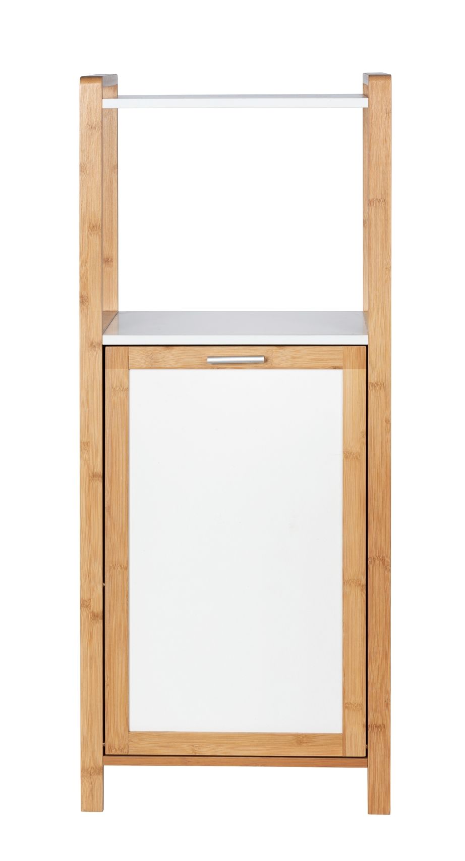 Wenko - Finja Shelf Unit W/ Laundry Basket - Bamboo