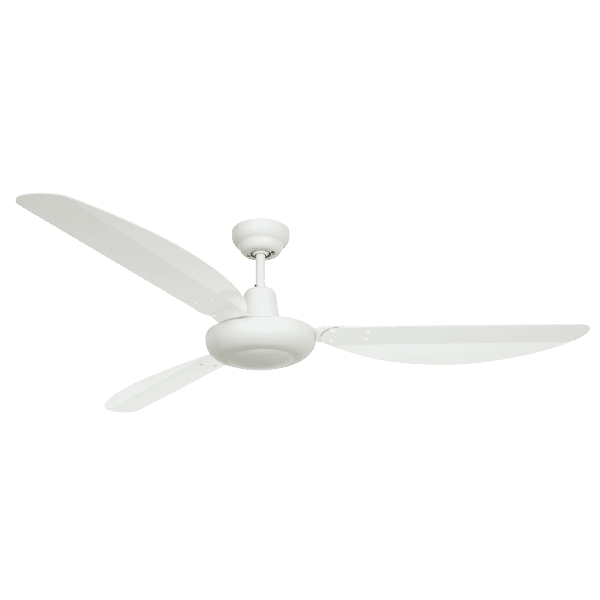 Zebbies Lighting Harrier White Ceiling Fan with Wall Control