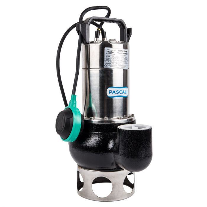 Pascali Submersible Sewage Pump S/Steel 50mm 0.75kW