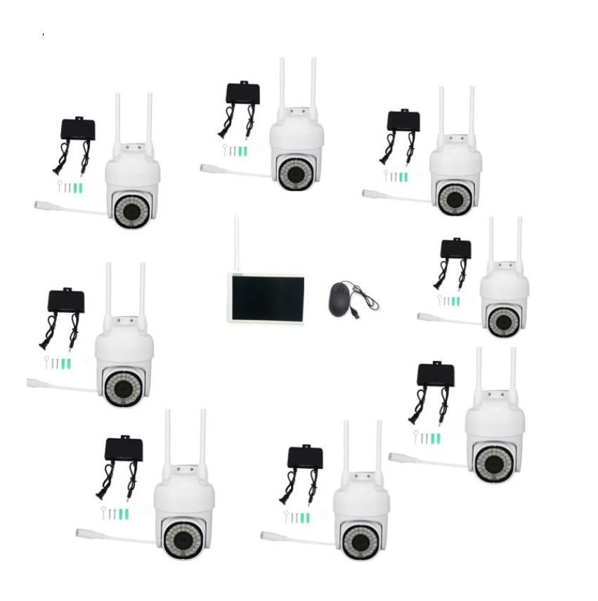 Aerbes AB-JK37 Ball Machine Camera Set With Screen 8 Channel