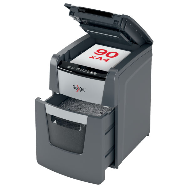 Rexel Optimum AutoFeed 90X Automatic Cross Cut P4 Paper Shredder