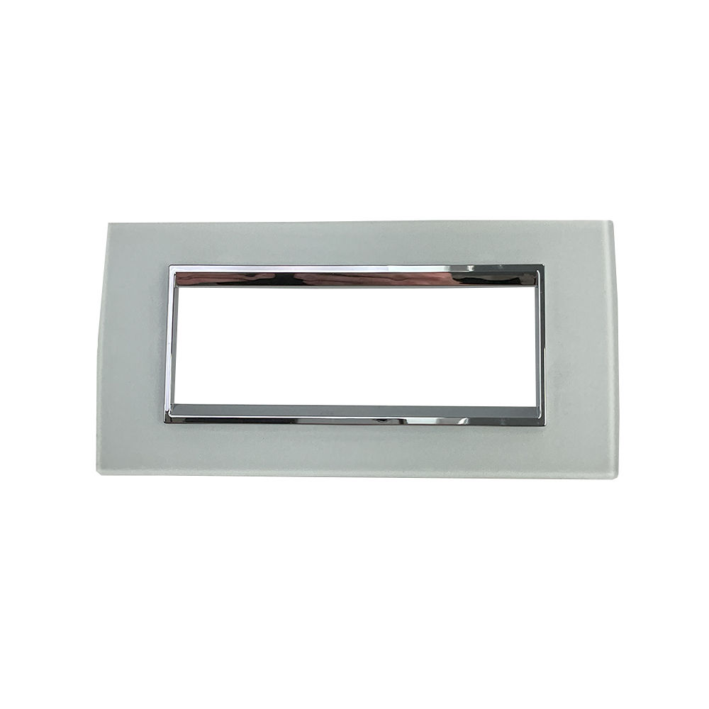 ACDC - Gewiss CHORUS LUX 6-Gang Cover Plate (Glass Ice)