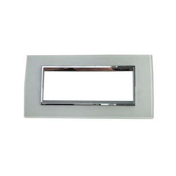 ACDC - Gewiss CHORUS LUX 6-Gang Cover Plate (Glass Ice)