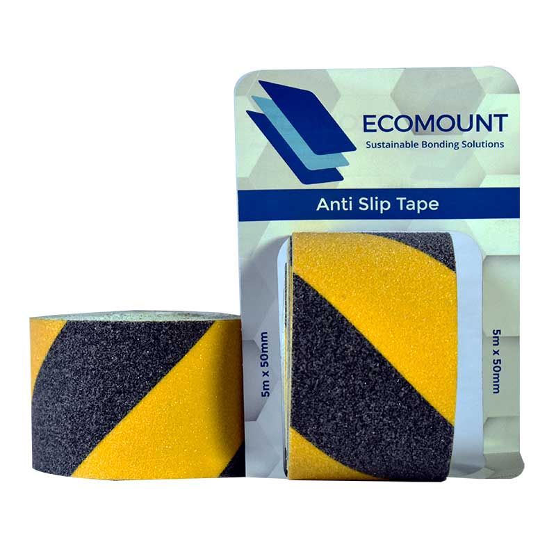 Anti-Slip Tape Black/Yellow warning 50mm x 5m ( 2 Pack )