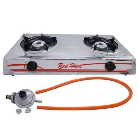 Bani RedHart 2 Burner Stainless Steel Gas Stove RH2650a LEROY MERLIN South Africa