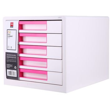 Deli Filing Cabinet - 5 Drawers - Pink