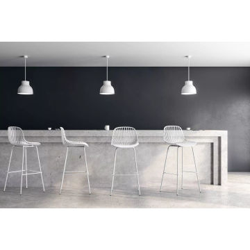 White Tall Bar Chair