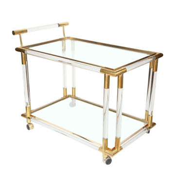 Taytum Lucite Tea/Bar Cart