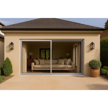 Kenzo - OX3021S - Aluminium Single Sliding Door 3.0mx2.1m Silver