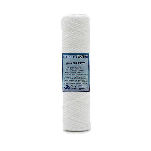 SUPERPURE 10 inch String Wound Sediment Water Filter Cartridge (10-Micron)