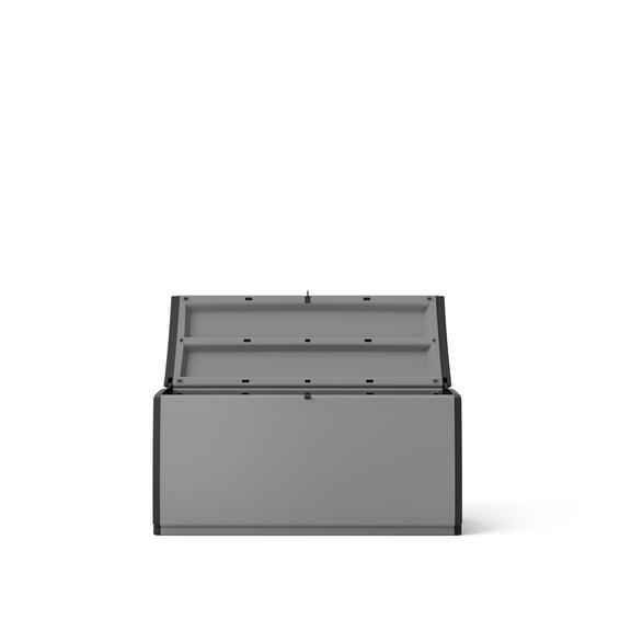 Spaceo storage trunk grey & black 57x120x54cm