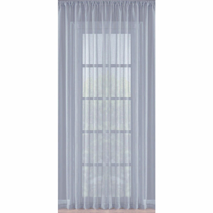 Matoc Readymade Curtain -Sheer Mystic Voile -Dove - Taped 285cm W x 250cm H