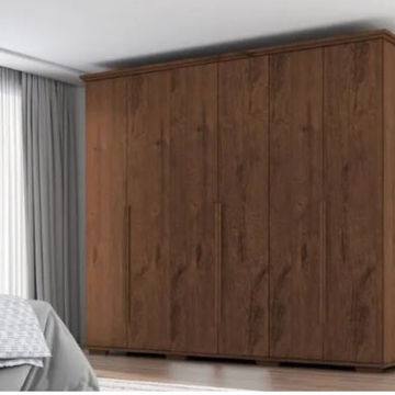 Everest Wardrobe 6 Doors 5 Drawers-Rosewood